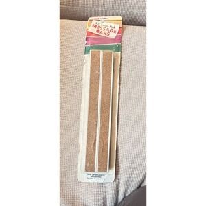 nu-dell Bulletin Bar Magnetic Cork Strips Board 2 Pack 12"‎ Classroom Dorm White